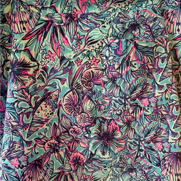 Lilly Pulitzer Luxletic Skort in Blue and Pink - Picture 8 of 10